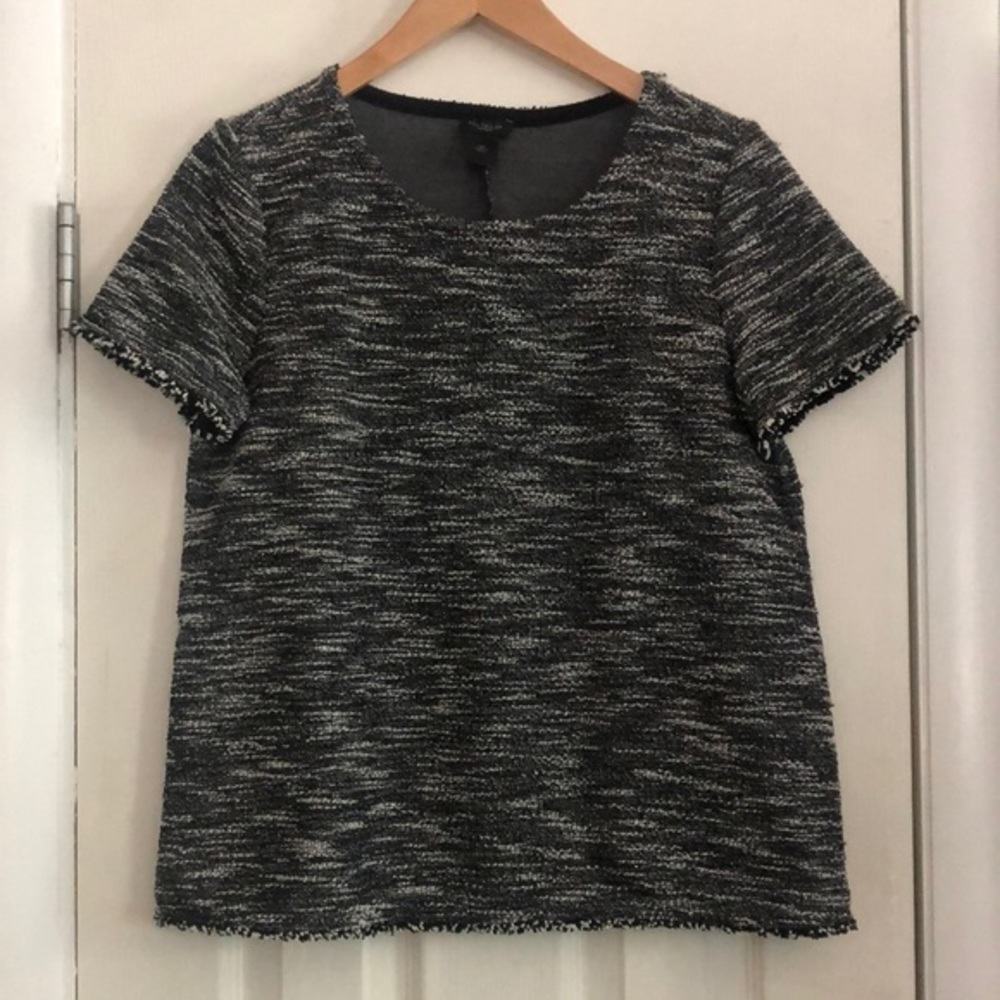 Ann Taylor Factory boucle tweed top - Picture 2 of 5